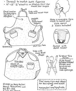 Viola Apron Pattern