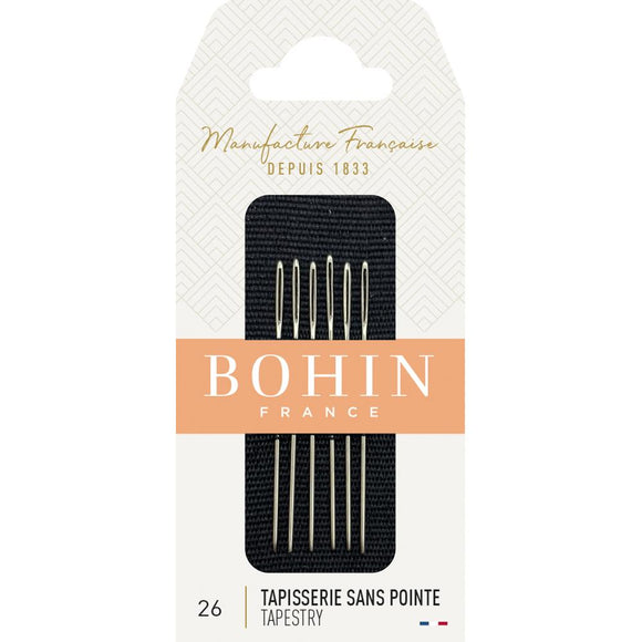 Bohin Cross Stitch Round Tip Tapestry Needles