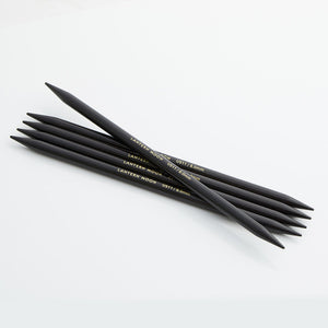 6" Double Pointed Ebony Wood Knitting Needles