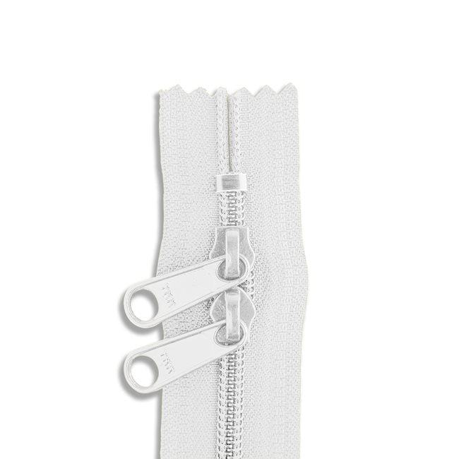 30" Nylon Coil Long Pull Double Pull Zipper