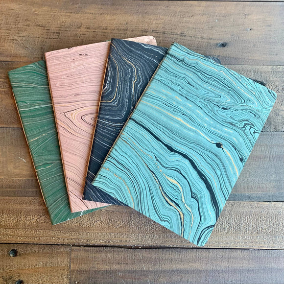 Hand Marbled Softcover Notebook