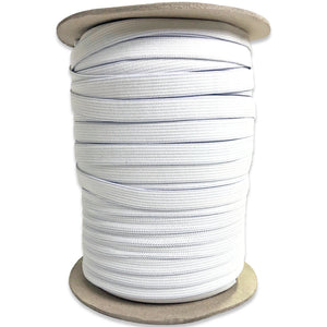 1/2 Inch Elastic White