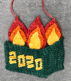 Dumpster Fire 2020 Ornament Pattern