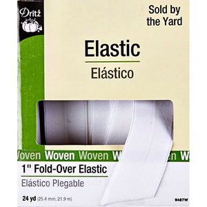 1" Fold-Over Elastic By the yard