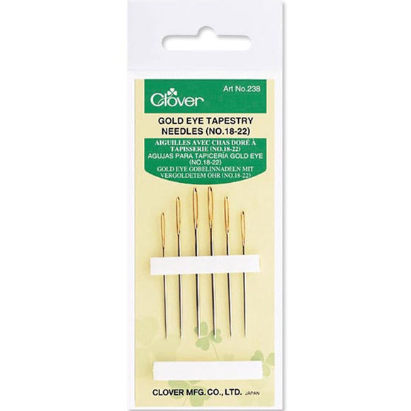 Gold Eye Tapestry Needles 18/22