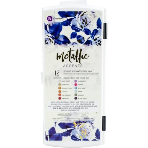 Metallic Accents Semi-Watercolor Paint Set