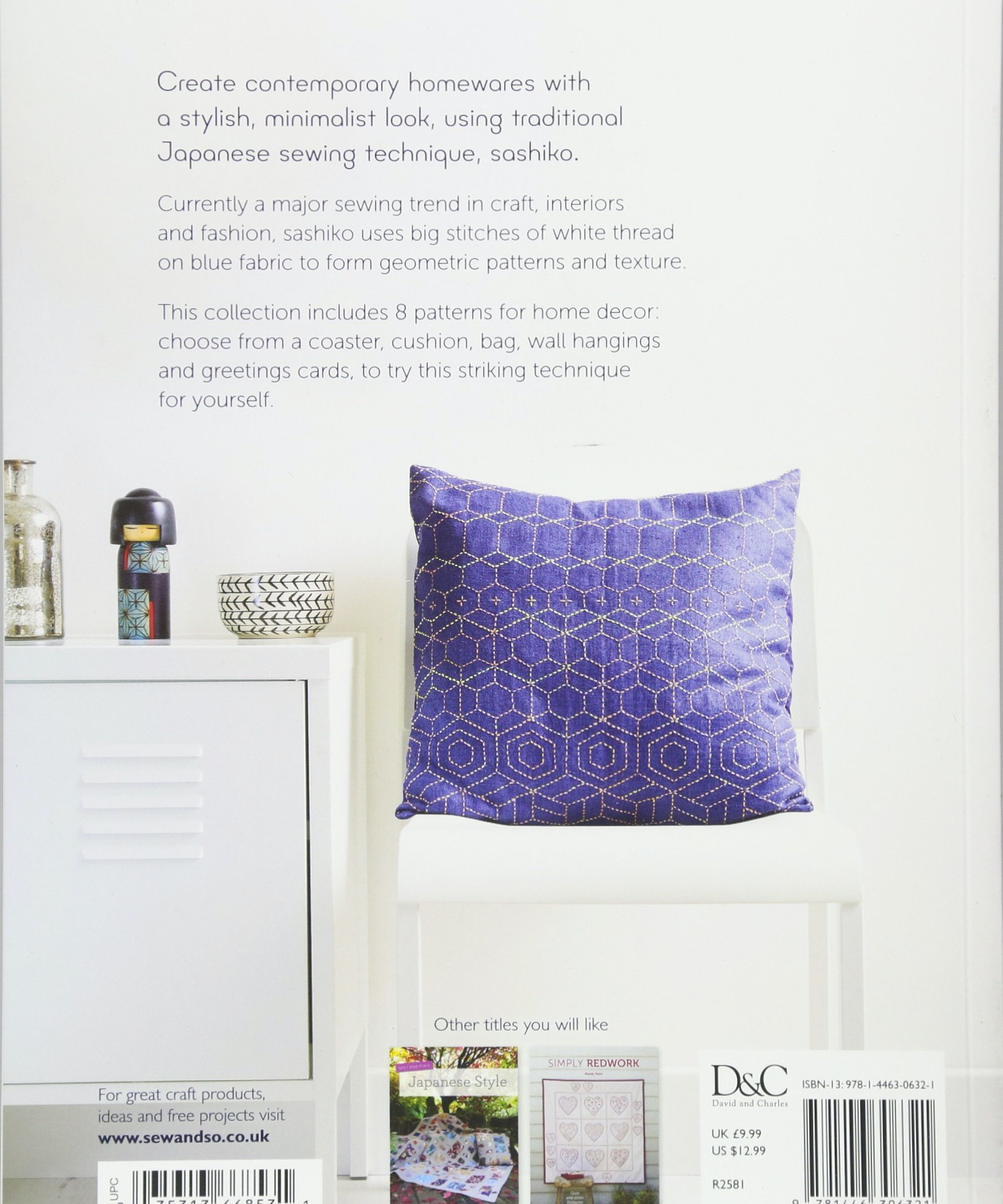 Simple Sashiko: 8 Sashiko Sewing Projects for the Modern Home
