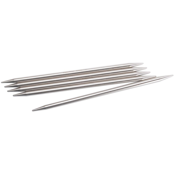 Double Point Stainless Steel Knitting Needles (set of 5)