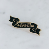 K2TOG Enamel Pin
