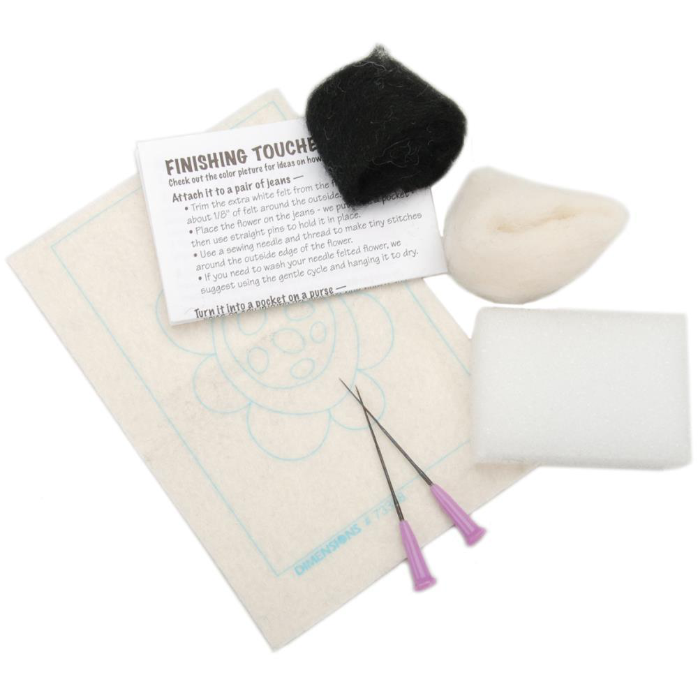 Needle Felting Needles, Foam Blocks & Instructions