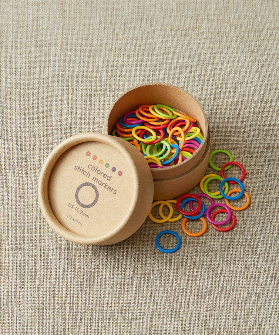 Cocoknits Colorful Ring Stitch Markers (60 pack)