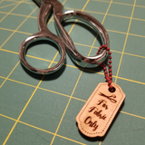 Fabric Scissor Tag Bamboo "For Fabric Only"