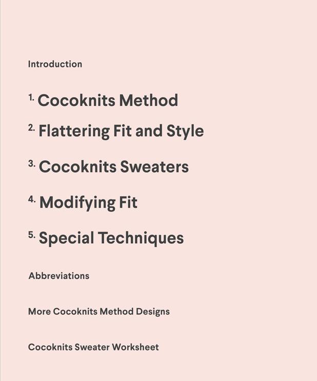 Cocoknits Sweater Workshop
