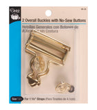 Overall Buckle with No-Sew Buttons 1 5/8"