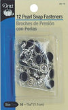 Pearl Snap Fasteners size 16- 7/16" 12ct