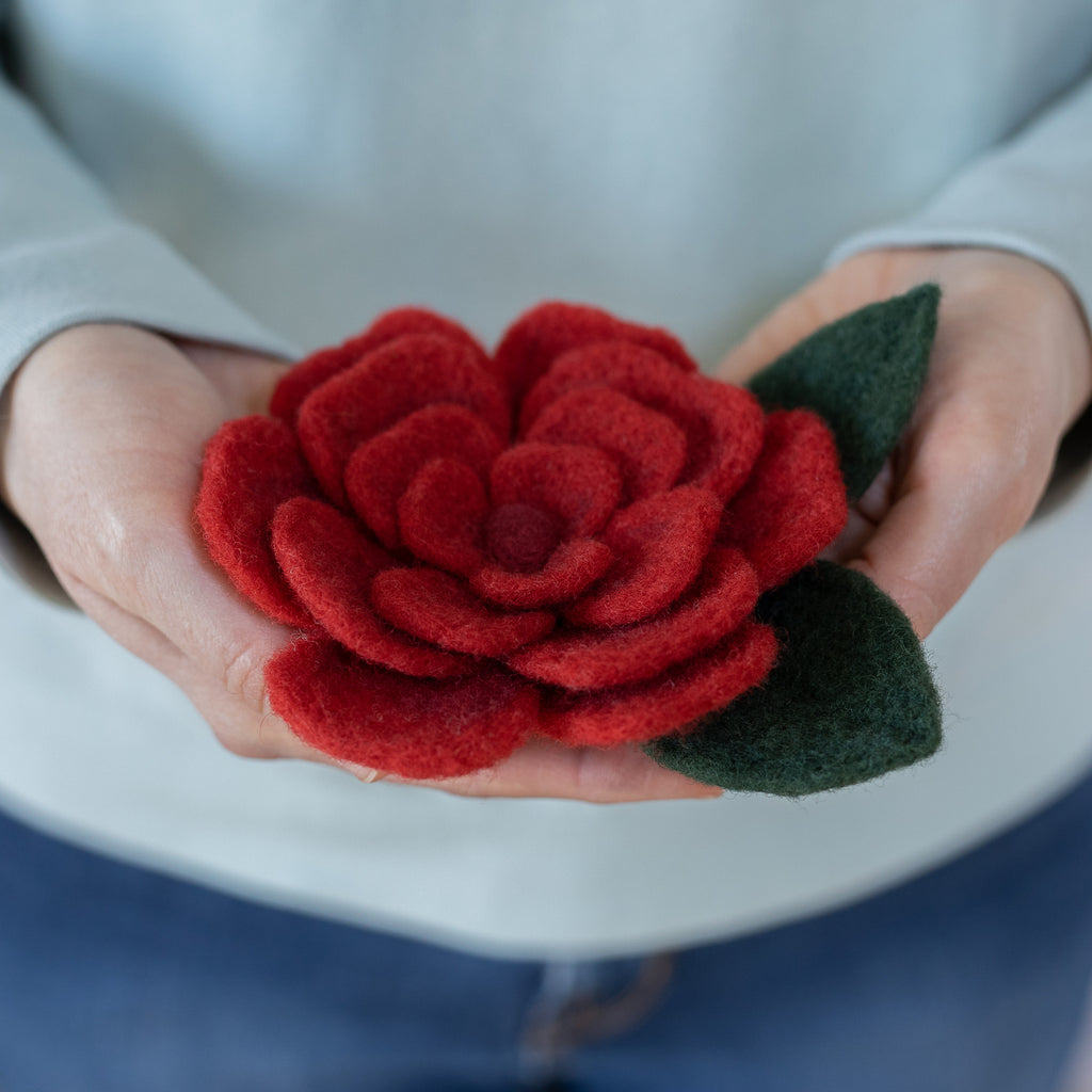 Rose Mini Needle Felting Kit