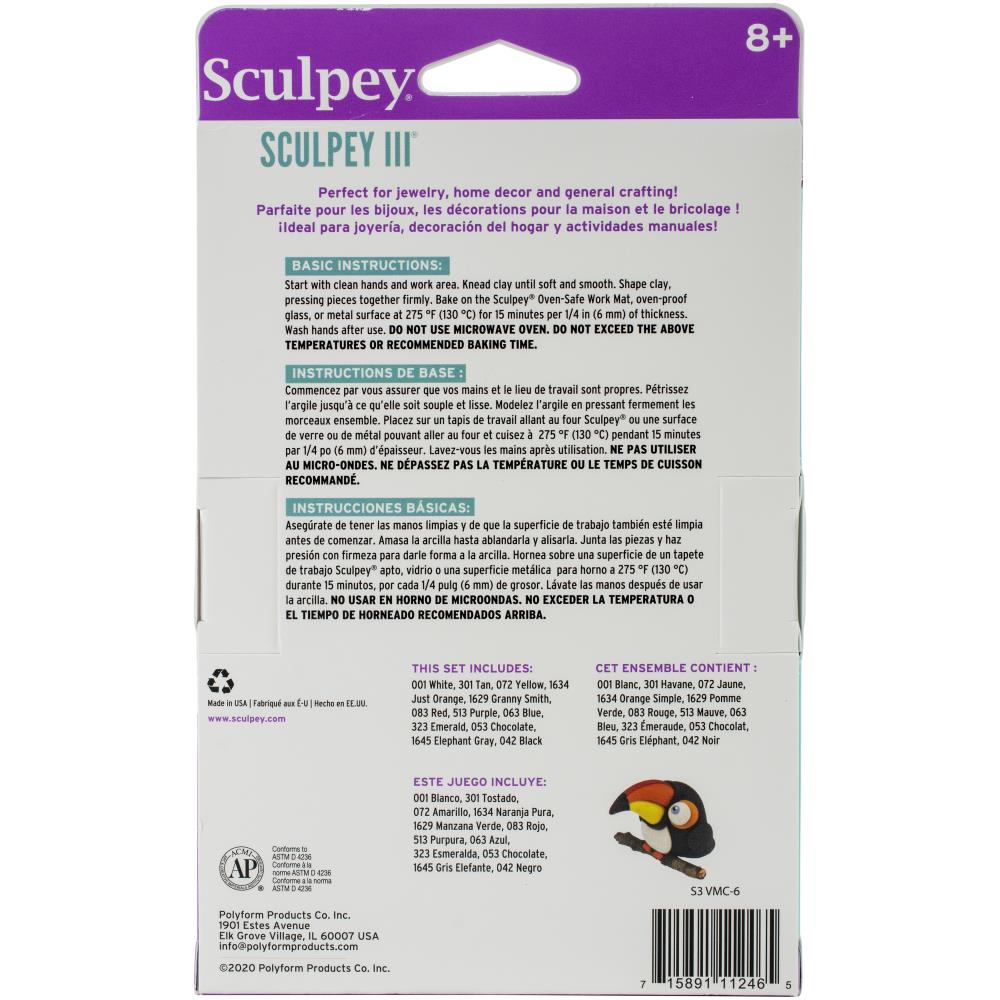 Sculpey III Polymer Clay Brights Multipack - 1 oz. - 12 pk.
