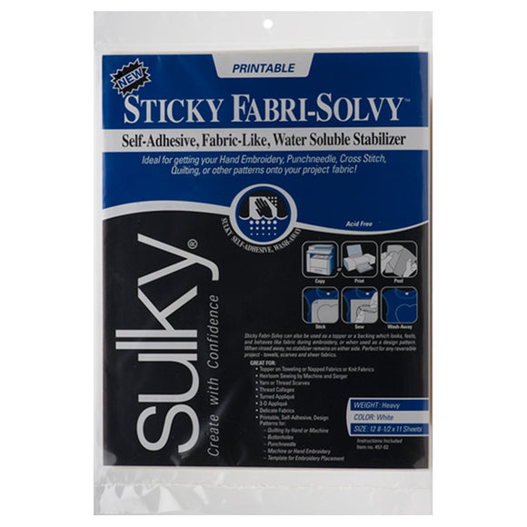 Printable Sticky Fabri-Solvy