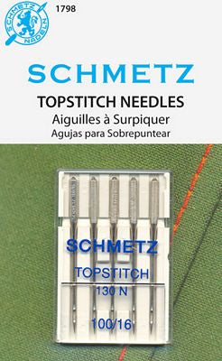 Topstitch Needles 16/100 5 Ct