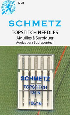 Topstitch Machine Needles 130 N 100/16 5ct 1798